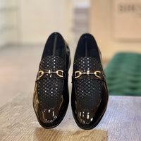 BG-00490 patent  woven suede Glossy black