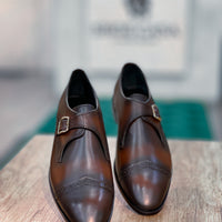 Tm-00393 Single-monk patina finish