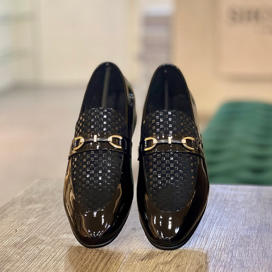 BG-00490 patent  woven suede Glossy black