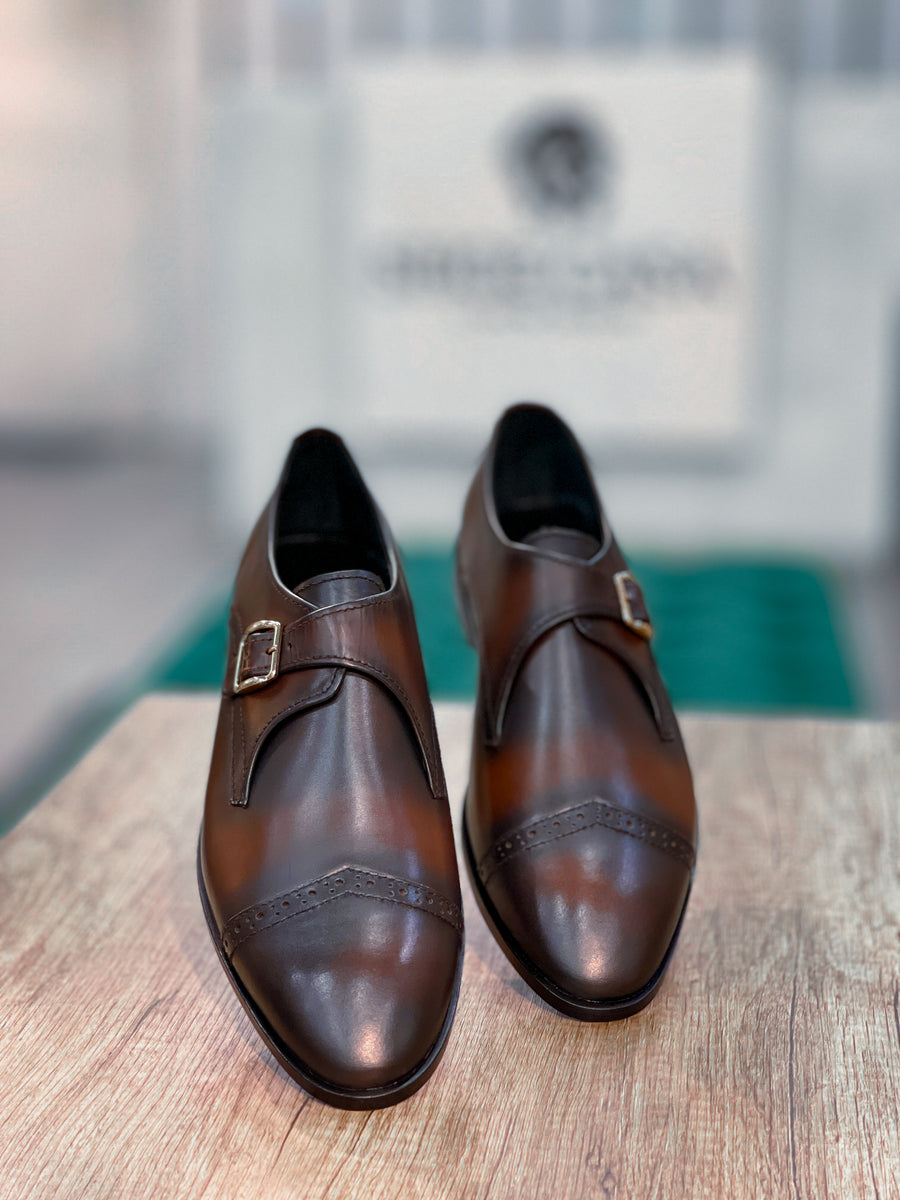Tm-00393 Single-monk patina finish