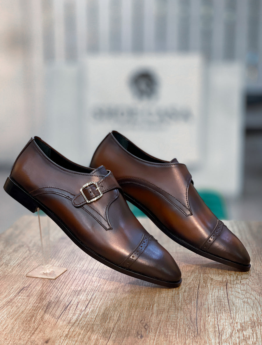 Tm-00393 Single-monk patina finish