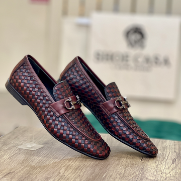 TM-00478 WOVEN Burgundy-BLK