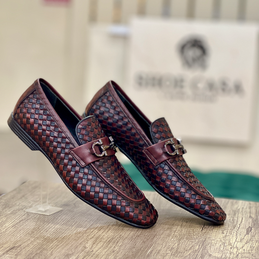 TM-00478 WOVEN Burgundy-BLK